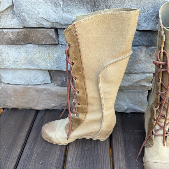 Sorel Beige Lace-Up Boots. Cate the great - Picture 2 of 11